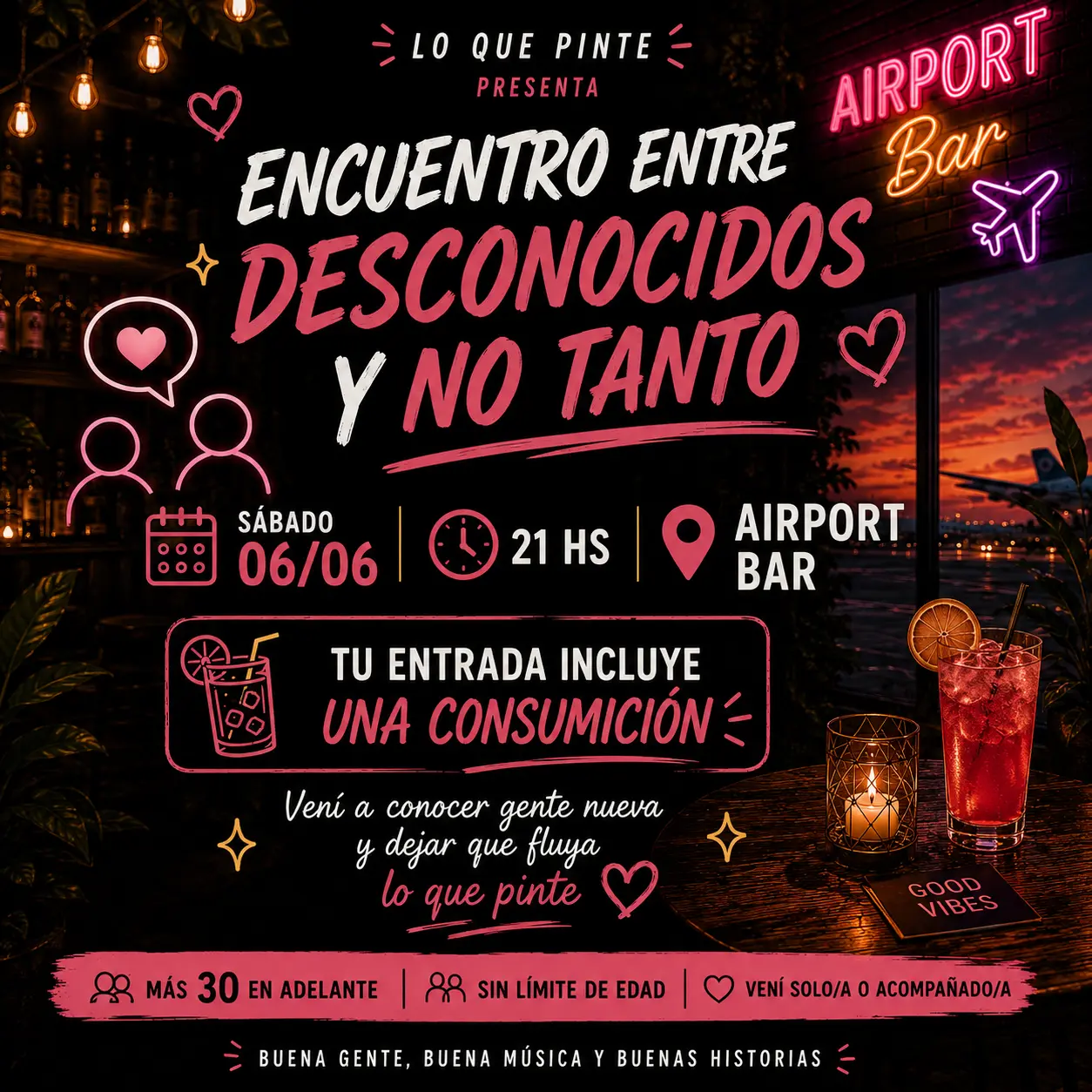 Encuentro e/desconocidos y no tanto ➕ 30 (sin límite de edad)