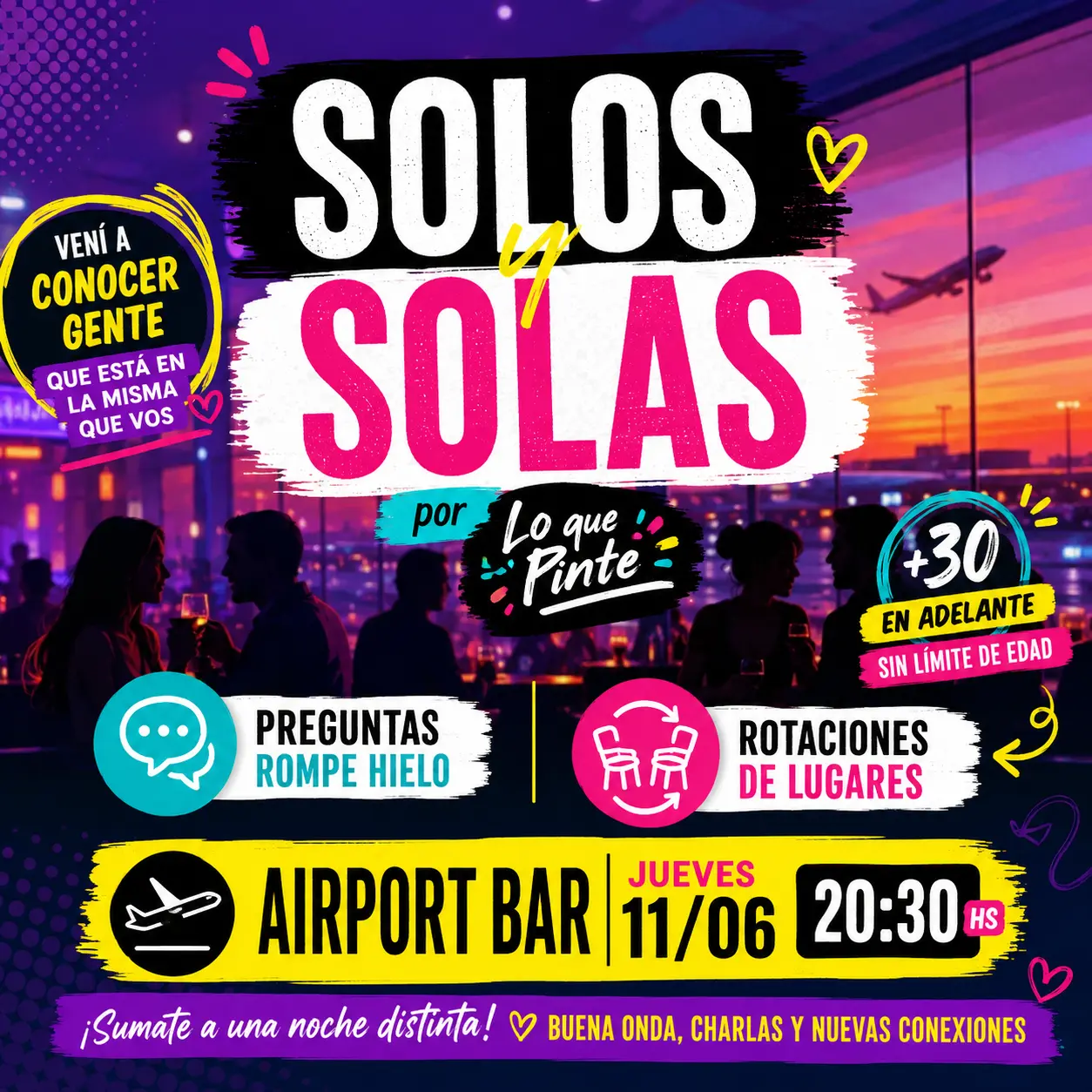 Encuentro e/Solas y Solos ➕ 30 sin límite de edad