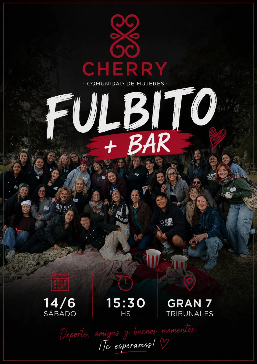 ⚽️ FULBITO Y MATES + BAR CHERRY 14/6  🍒