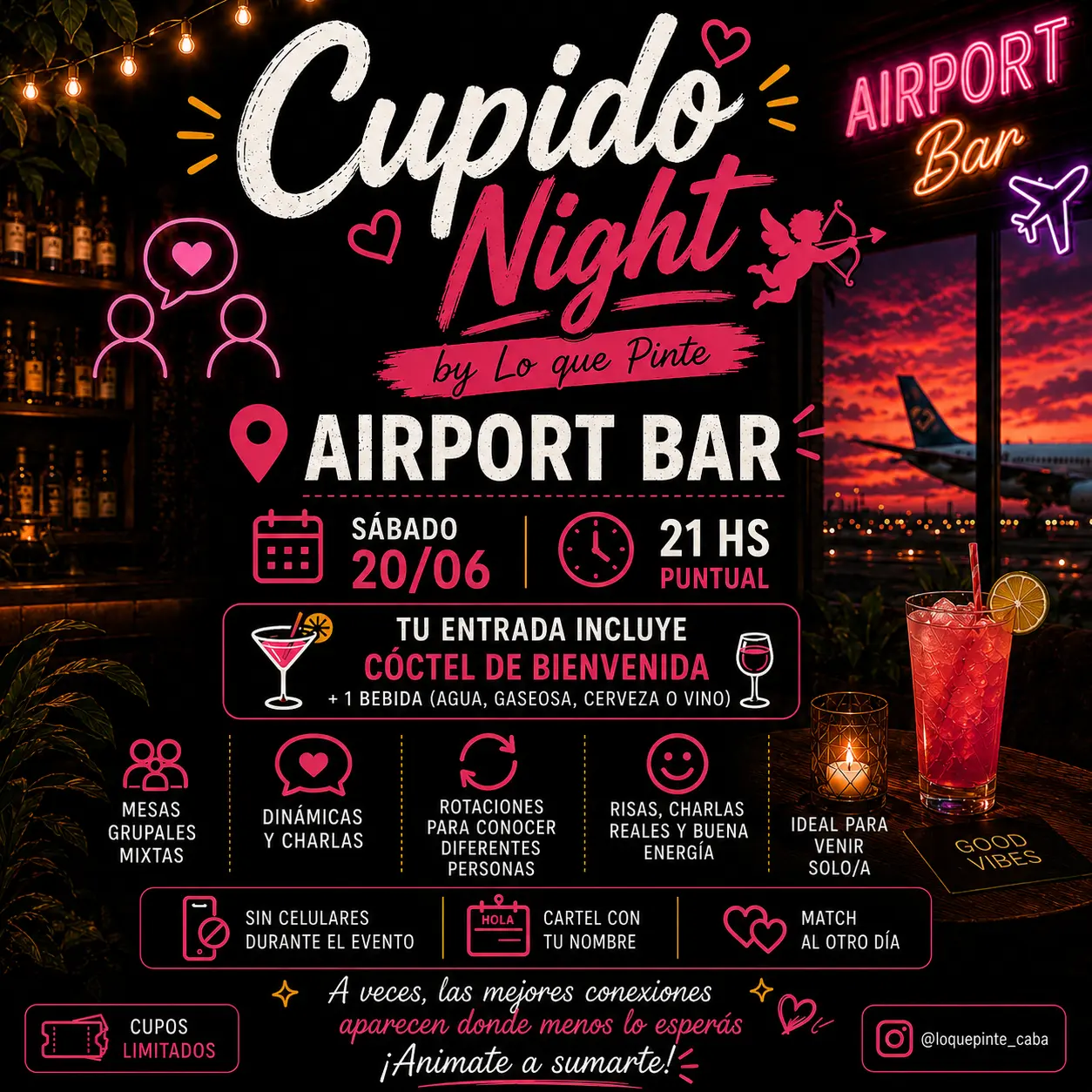 Cupido Night x Solos y Solas ➕ 30