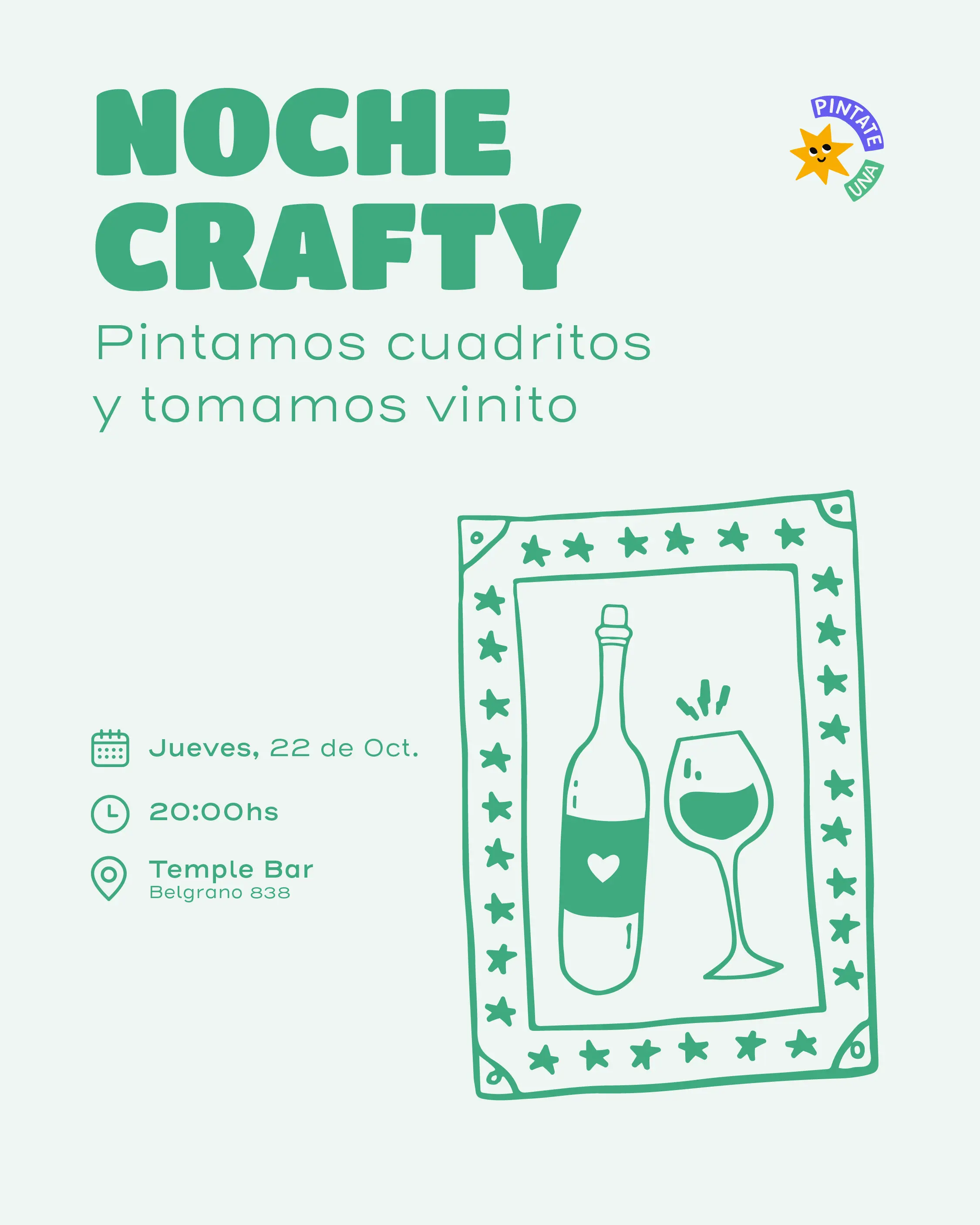 Noche crafty - Cuadritos