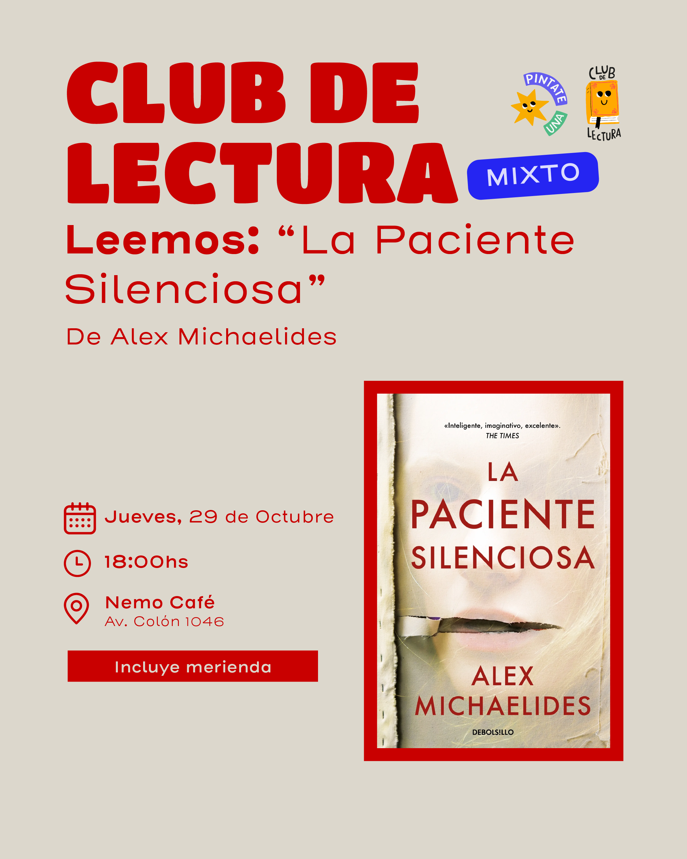 Club de lectura mixto - Octubre