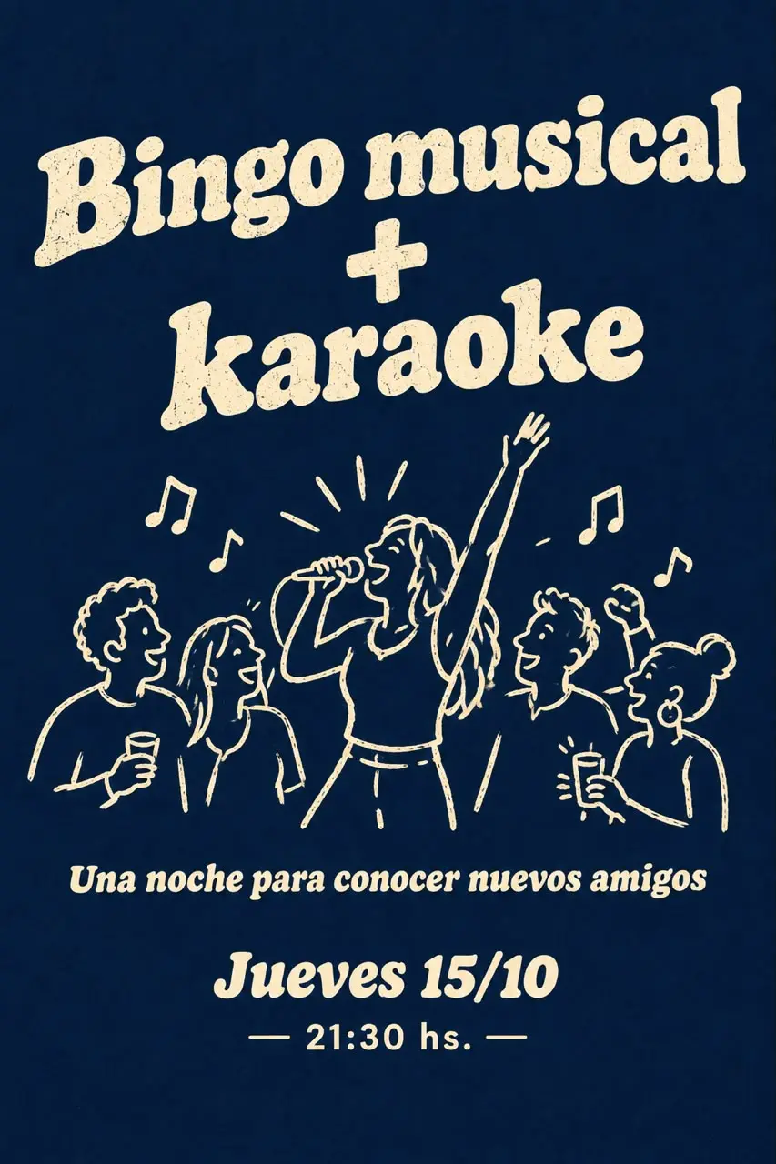 BINGO MUSICAL + KARAOKE