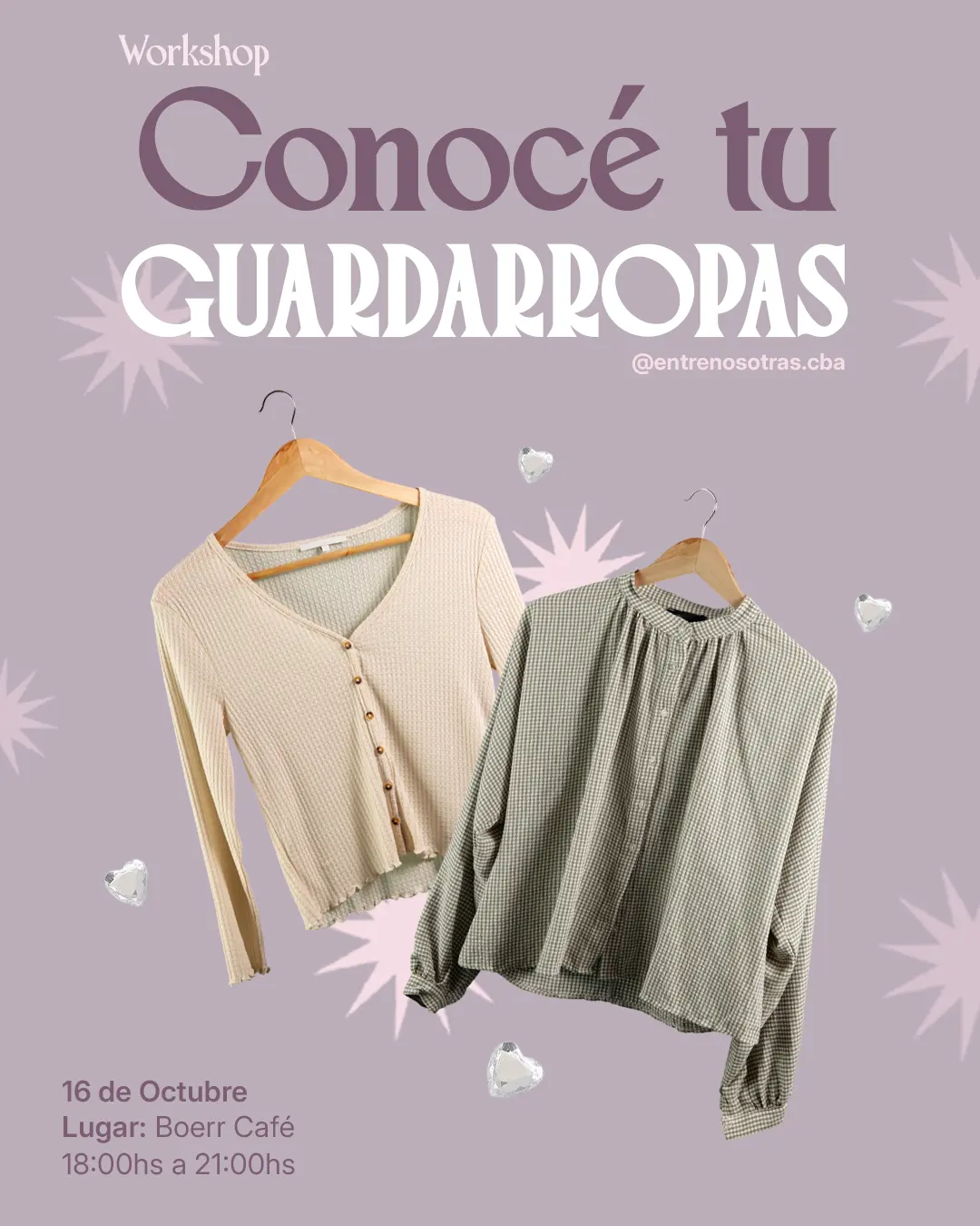WORKSHOP CONOCÉ TU GUARDARROPA ⋆˚꩜｡