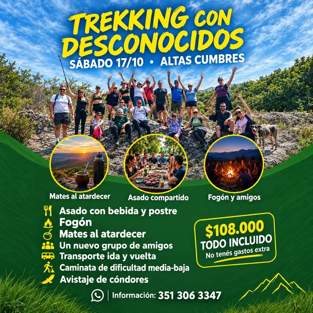 Trekking+ Asado + fogón