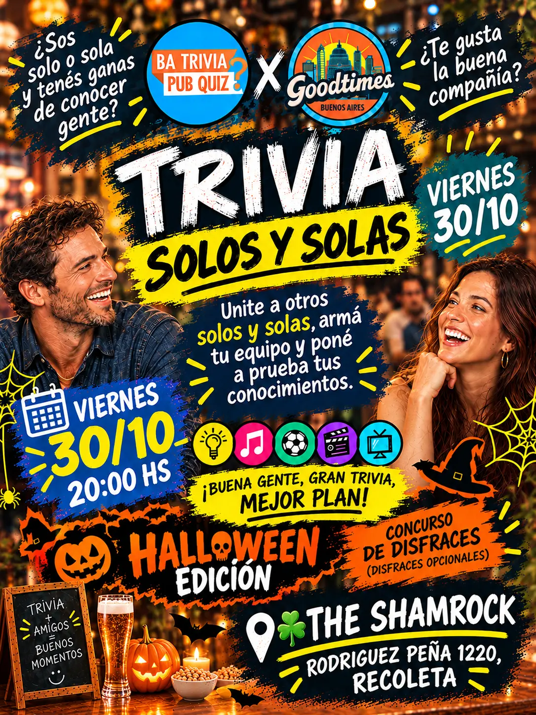 TRIVIA PARA SOLOS Y SOLAS Halloween Edición